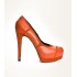 Orange office shoes